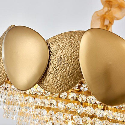 Erin Golden Crystal Chandelier - Zelno Lighting