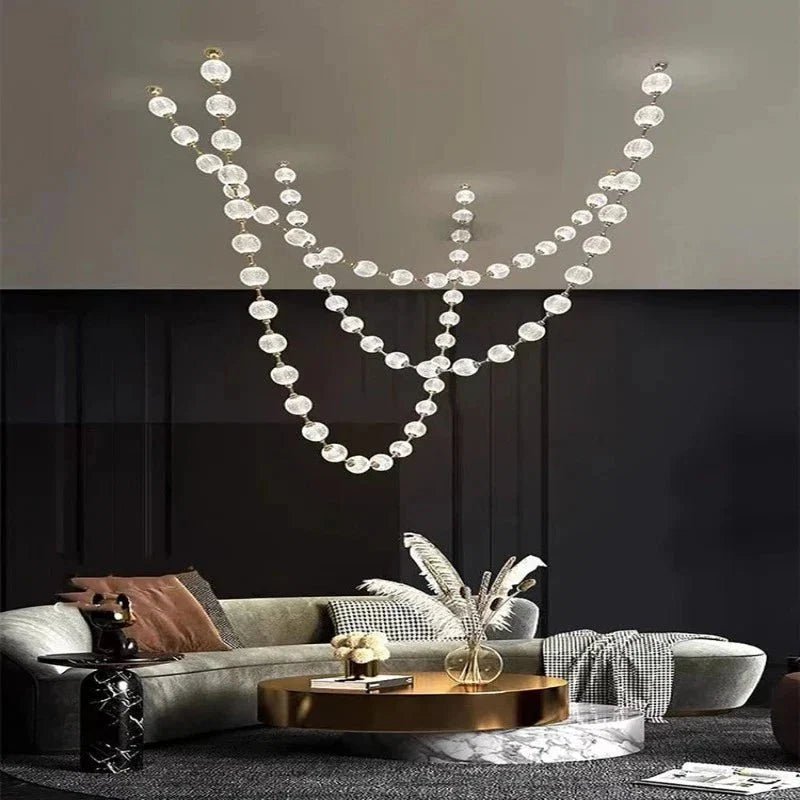 Esle Modern Pearl Necklace Chandelier - Zelno Lighting