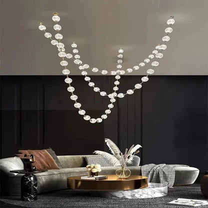 Esle Modern Pearl Necklace Chandelier - Zelno Lighting