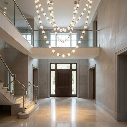 Esle Modern Pearl Necklace Chandelier - Zelno Lighting