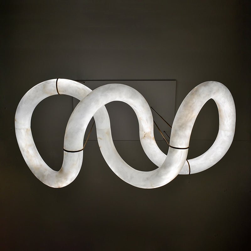 Ethereal Alabaster Chandelier 70½" - Zelno