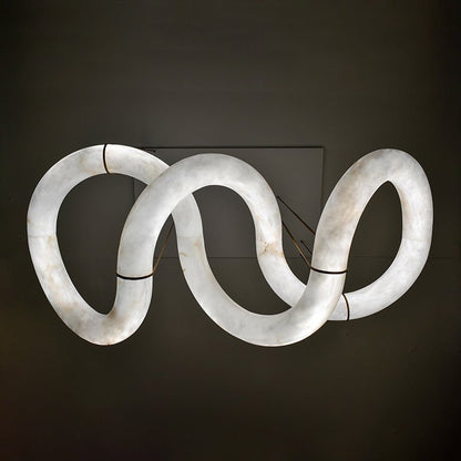 Ethereal Alabaster Chandelier 70½" - Zelno