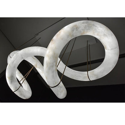 Ethereal Alabaster Chandelier 70½" - Zelno