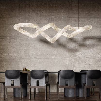 Ethereal Alabaster Chandelier 96" - Zelno
