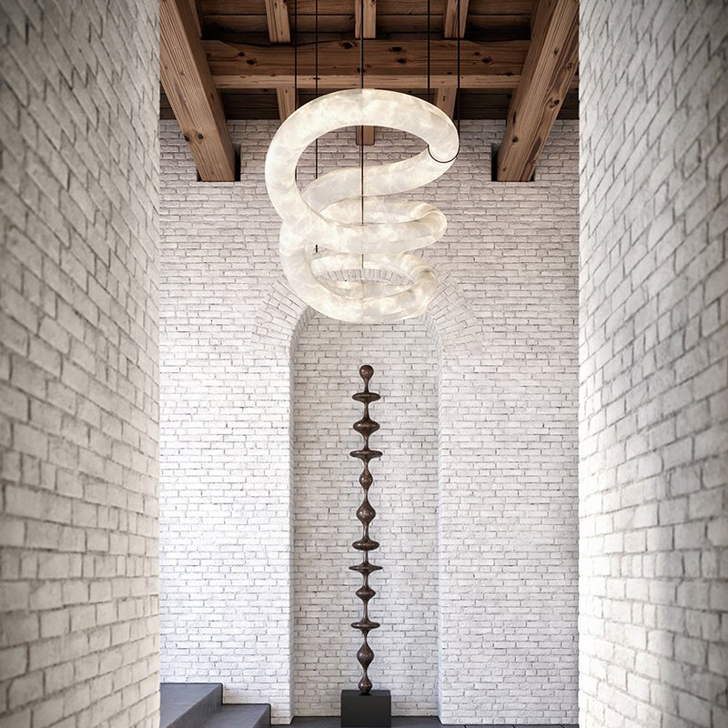 Ethereal Alabaster Chandelier 96" - Zelno