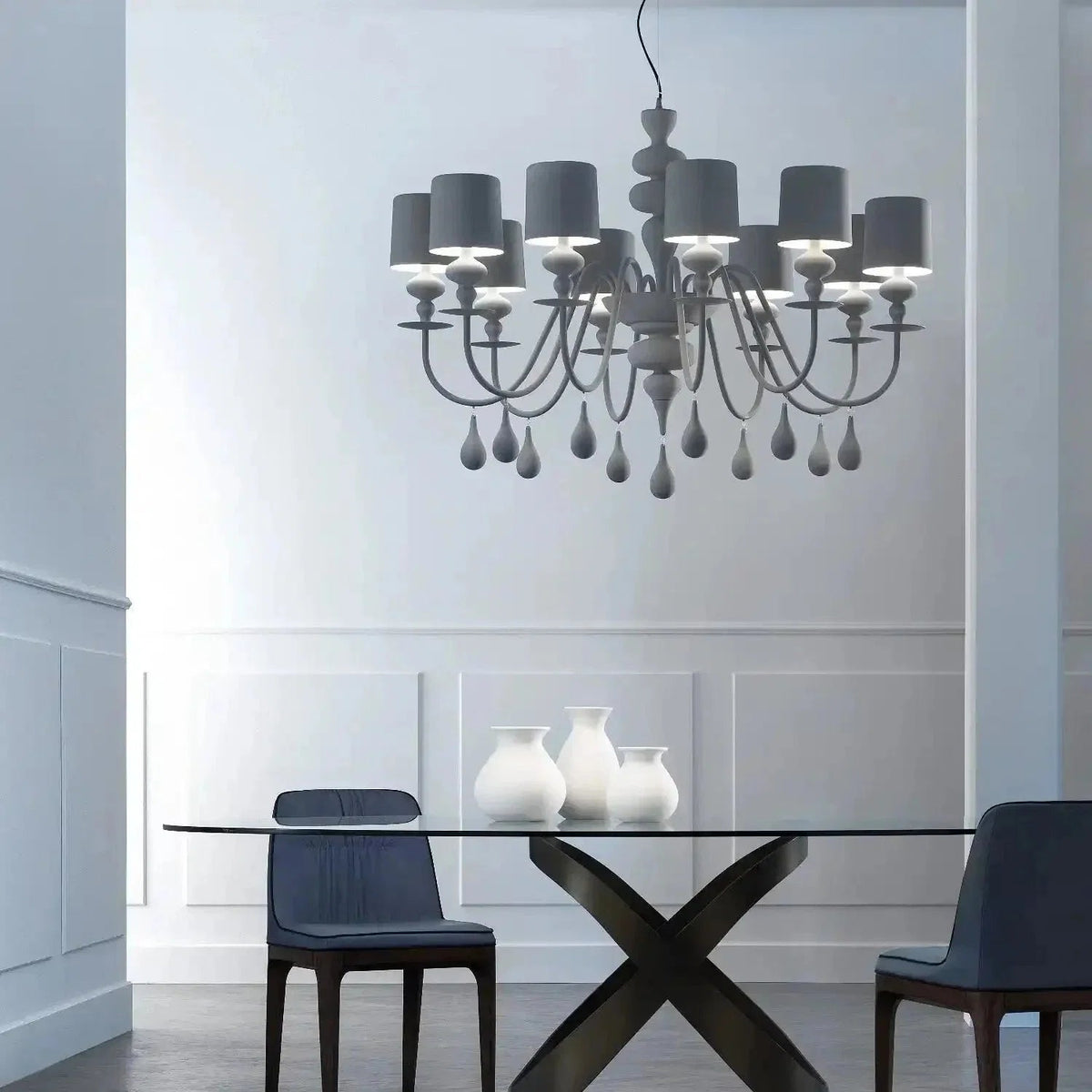 Eva Modern Chandelier 4 Sizes - Zelno Lighting