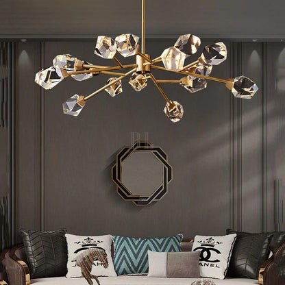 Eve Crystal Modern Chandelier - Zelno Lighting