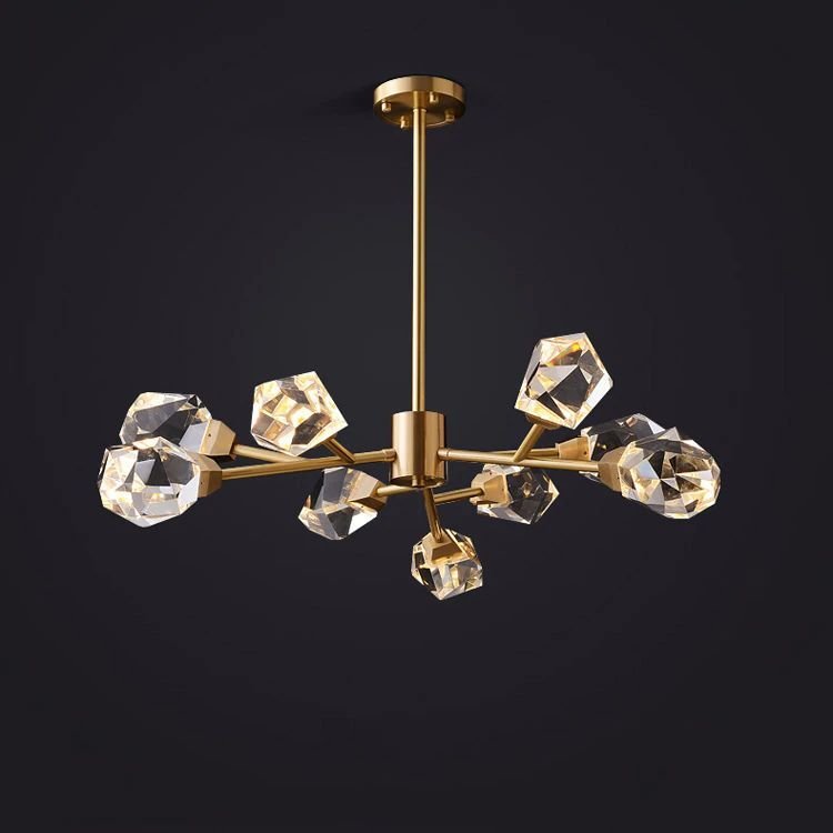 Eve Crystal Modern Chandelier - Zelno Lighting