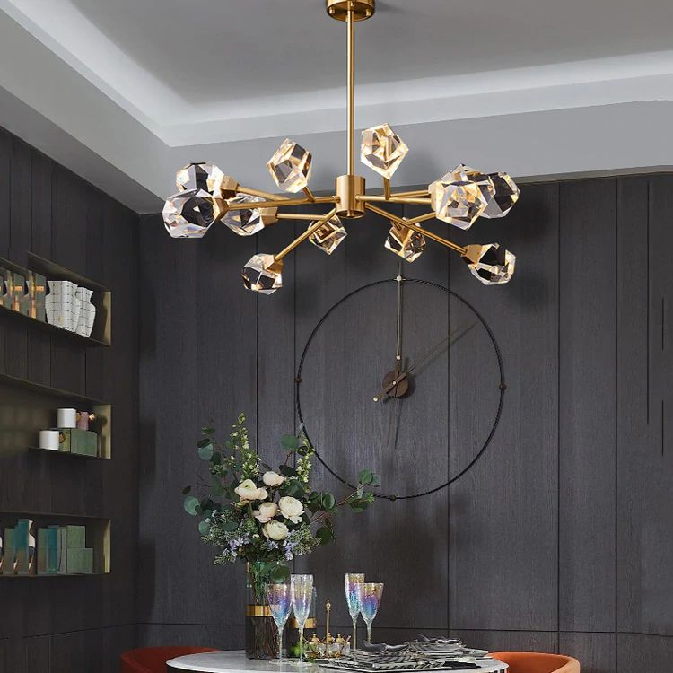 Eve Crystal Modern Chandelier - Zelno Lighting