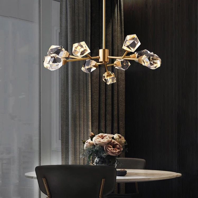 Eve Crystal Modern Chandelier - Zelno Lighting