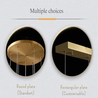 Eve Modern Crystal Chandelier for Staircase - Zelno Lighting