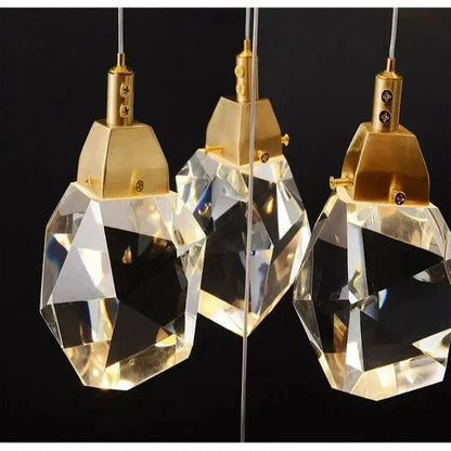 Eve Modern Crystal Chandelier for Staircase - Zelno Lighting