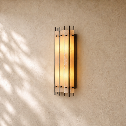 San Marcon Alabaster Grand Rectangular Sconce