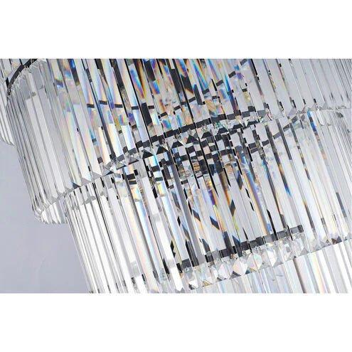 Extra Large 7-Tier Luxury Crystal Chandelier in Black/Coffee/Gold/Chrome Finish Color - Zelno Lighting