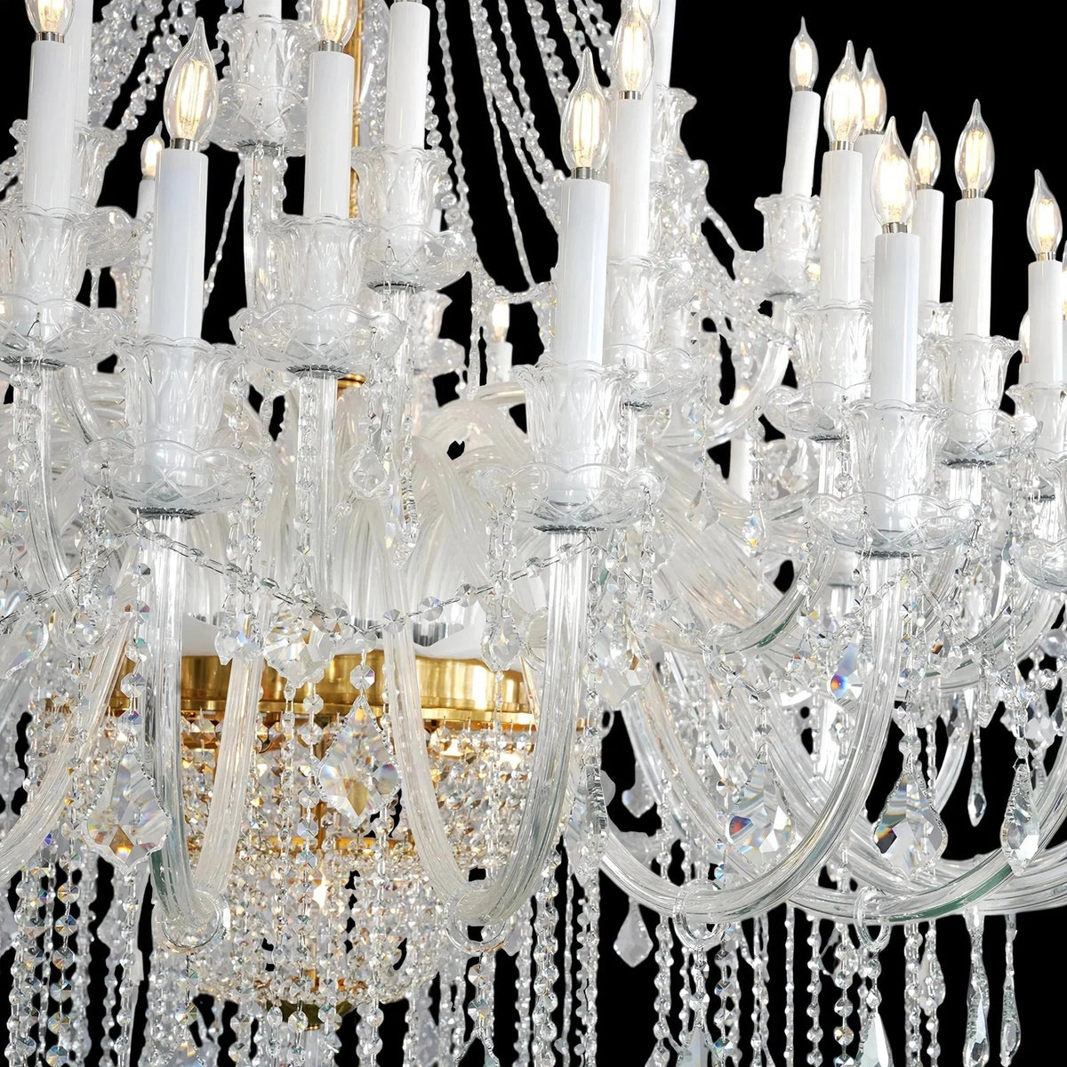 Extra Large Classic Traditional Crystal Chandelier 60/72/90 Lights for Showroom, Foyer , Wedding Hall - Zelno Lighting