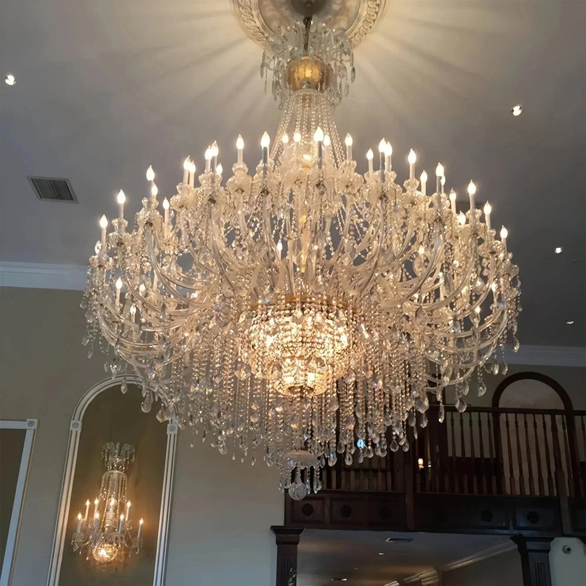 Extra Large Classic Traditional Crystal Chandelier 60/72/90 Lights for Showroom, Foyer , Wedding Hall - Zelno Lighting