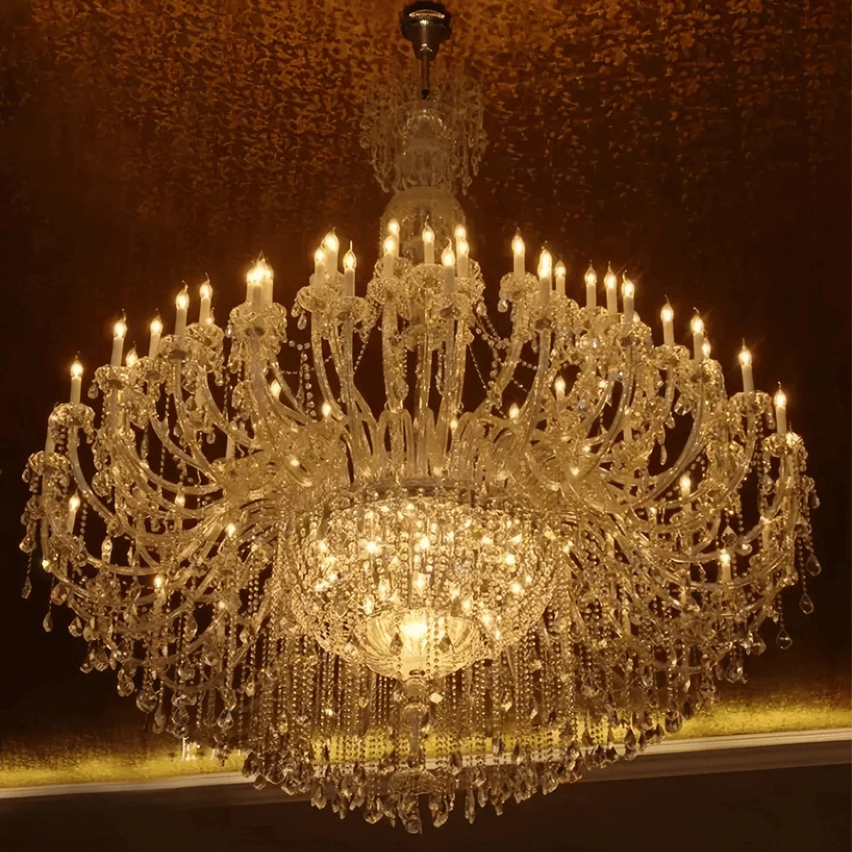 Extra Large Classic Traditional Crystal Chandelier 60/72/90 Lights for Showroom, Foyer , Wedding Hall - Zelno Lighting