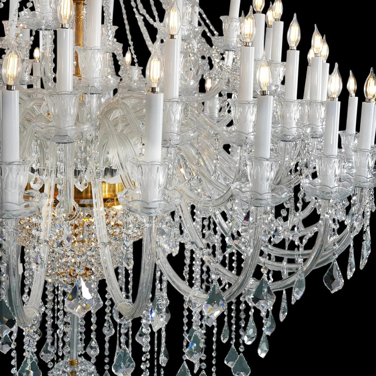 Extra Large Classic Traditional Crystal Chandelier 60/72/90 Lights for Showroom, Foyer , Wedding Hall - Zelno Lighting