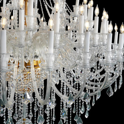 Extra Large Classic Traditional Crystal Chandelier 60/72/90 Lights for Showroom, Foyer , Wedding Hall - Zelno Lighting