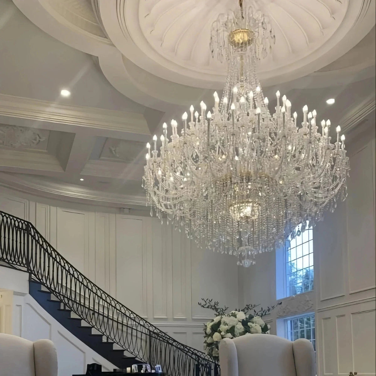 Extra Large Classic Traditional Crystal Chandelier 60/72/90 Lights for Showroom, Foyer , Wedding Hall - Zelno Lighting