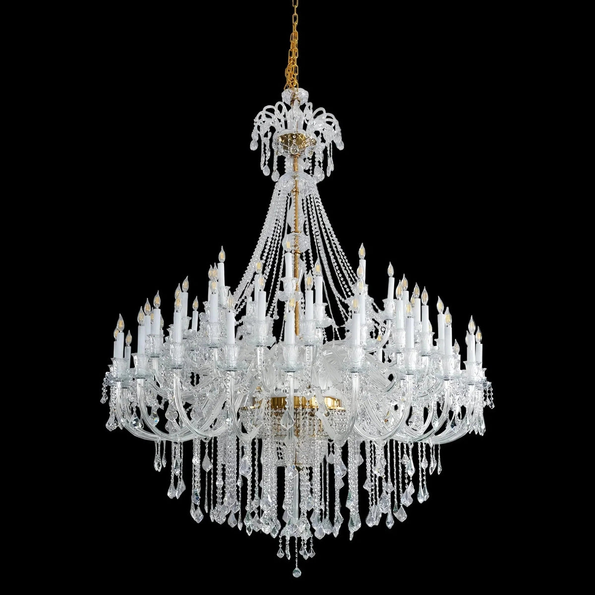 Extra Large Classic Traditional Crystal Chandelier 60/72/90 Lights for Showroom, Foyer , Wedding Hall - Zelno Lighting
