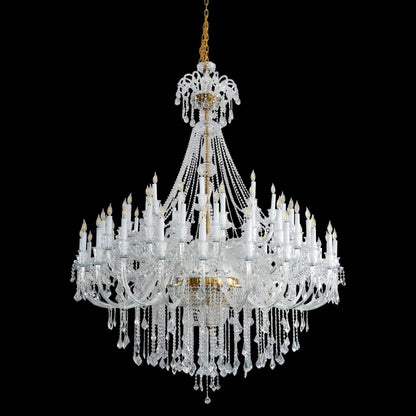 Extra Large Classic Traditional Crystal Chandelier 60/72/90 Lights for Showroom, Foyer , Wedding Hall - Zelno Lighting