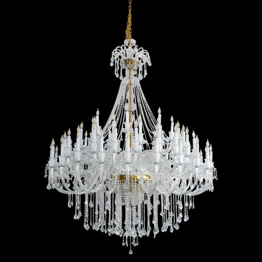 Extra Large Classic Traditional Crystal Chandelier 60/72/90 Lights for Showroom, Foyer , Wedding Hall - Zelno Lighting