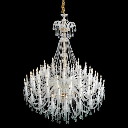 Extra Large Classic Traditional Crystal Chandelier 60/72/90 Lights for Showroom, Foyer , Wedding Hall - Zelno Lighting