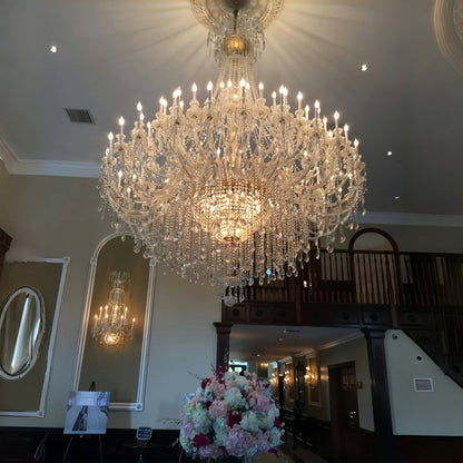 Extra Large Classic Traditional Crystal Chandelier 60/72/90 Lights for Showroom, Foyer , Wedding Hall - Zelno Lighting