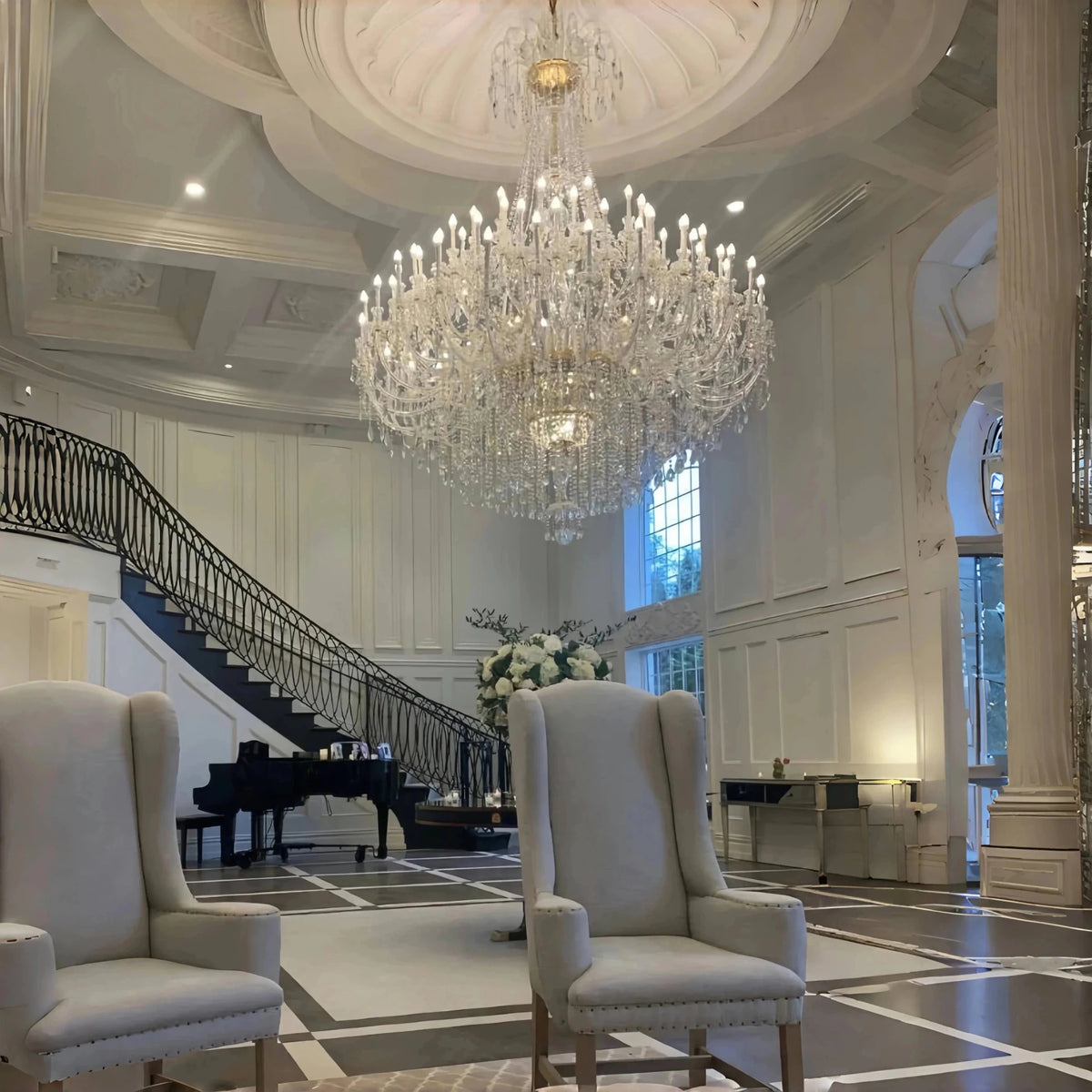 Extra Large Classic Traditional Crystal Chandelier 60/72/90 Lights for Showroom, Foyer , Wedding Hall - Zelno Lighting