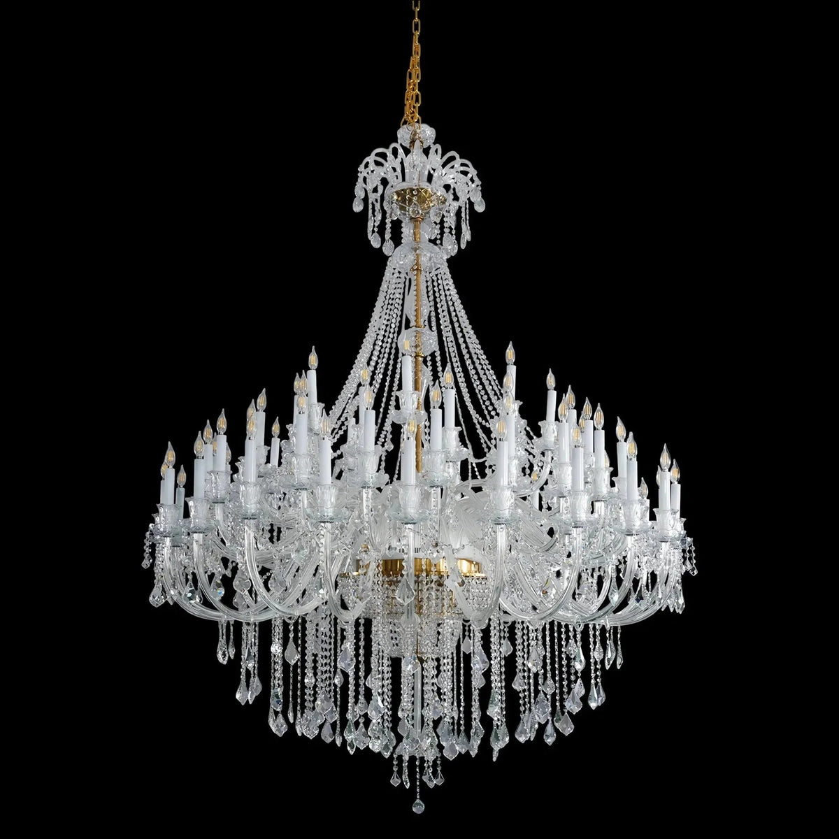 Extra Large Classic Traditional Crystal Chandelier 60/72/90 Lights for Showroom, Foyer , Wedding Hall - Zelno Lighting