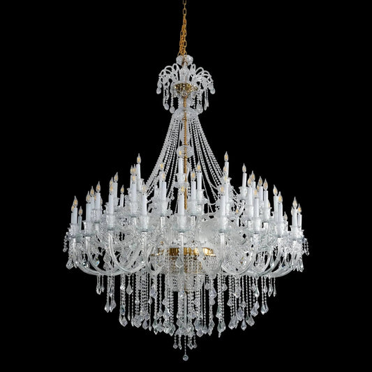 Extra Large Classic Traditional Crystal Chandelier 60/72/90 Lights for Showroom, Foyer , Wedding Hall - Zelno Lighting