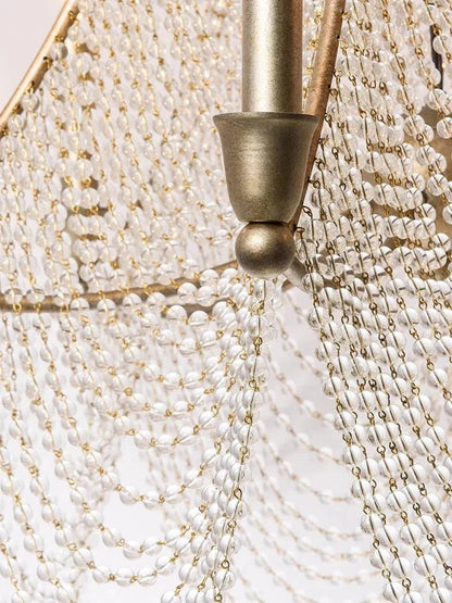 Extra Large European Crystal Beaded Chandelier Candle Light for Stairs / Duplex / Villa - Zelno Lighting