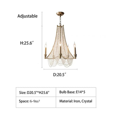 Extra Large European Crystal Beaded Chandelier Candle Light for Stairs / Duplex / Villa - Zelno Lighting