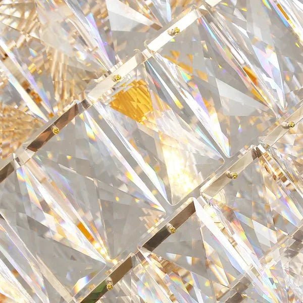 Extra Large Foyer Pure Crystal Ceiling Light Fixture Living Room Entrance Staircase Chandelier - Zelno Lighting