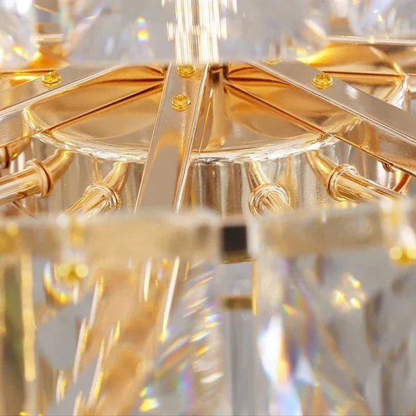 Extra Large Foyer Pure Crystal Ceiling Light Fixture Living Room Entrance Staircase Chandelier - Zelno Lighting