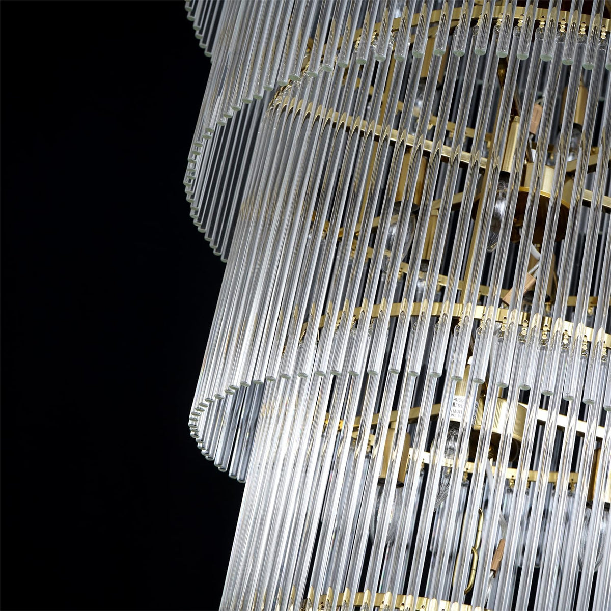 Extra Large Long Brass Chandelier - Zelno