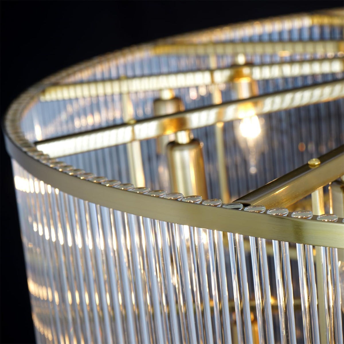 Extra Large Long Brass Chandelier - Zelno