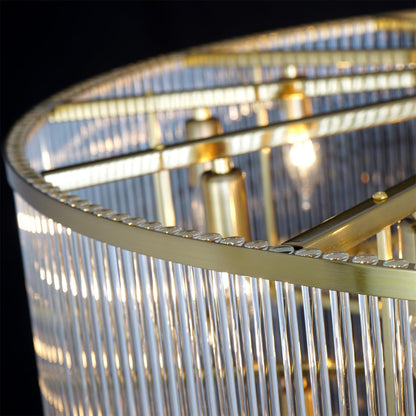 Extra Large Long Brass Chandelier - Zelno