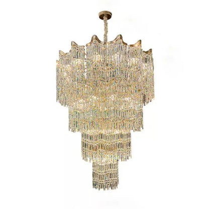 Extra Large Luxury Multi-tiered Crystal Chandelier - Zelno Lighting