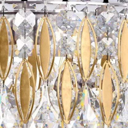 Extra Large Luxury Rectangle Crystal Pendant Chandelier for Living/Dining Room/Kitchen Island - Zelno Lighting