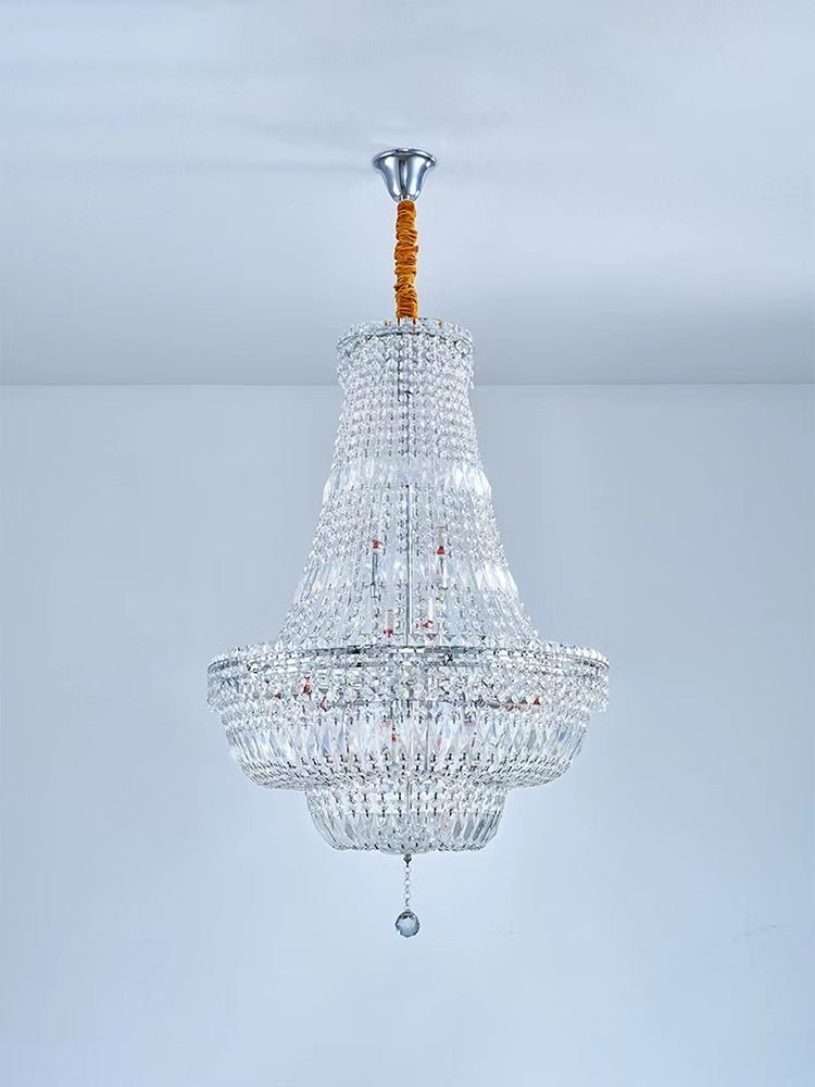 Extra Large Multi-layer Modern Light Luxury Crystal Chandelier for Living / Dining Room / Villa - Zelno Lighting
