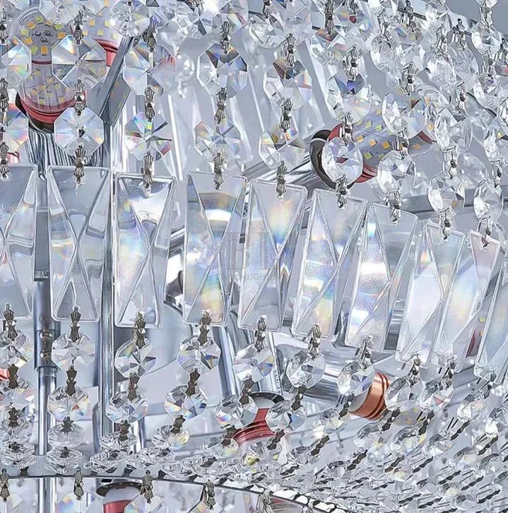 Extra Large Multi-layer Modern Light Luxury Crystal Chandelier for Living / Dining Room / Villa - Zelno Lighting