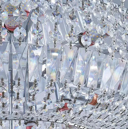 Extra Large Multi-layer Modern Light Luxury Crystal Chandelier for Living / Dining Room / Villa - Zelno Lighting