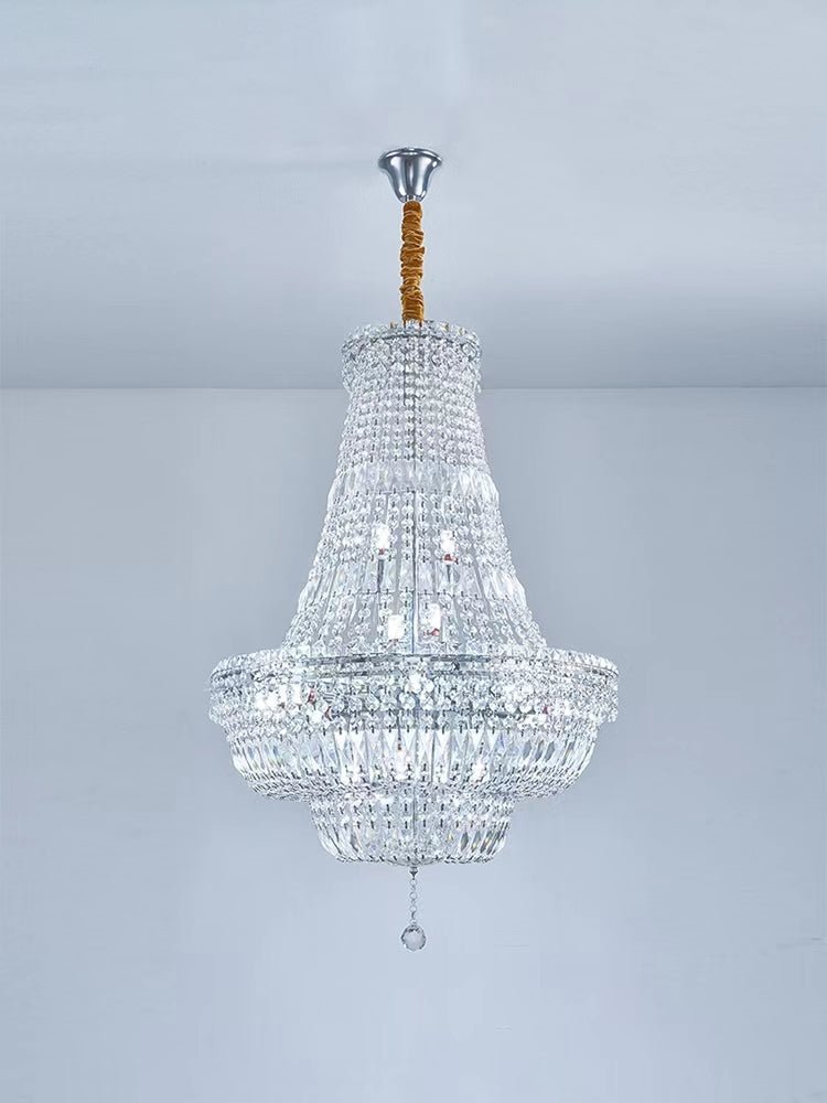 Extra Large Multi-layer Modern Light Luxury Crystal Chandelier for Living / Dining Room / Villa - Zelno Lighting