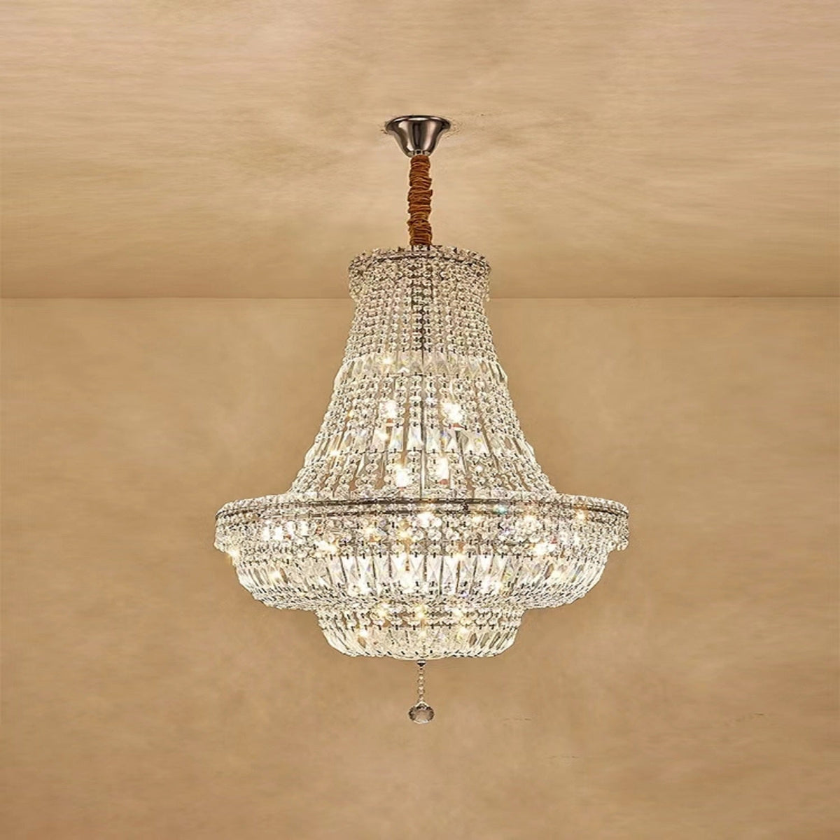 Extra Large Multi-layer Modern Light Luxury Crystal Chandelier for Living / Dining Room / Villa - Zelno Lighting