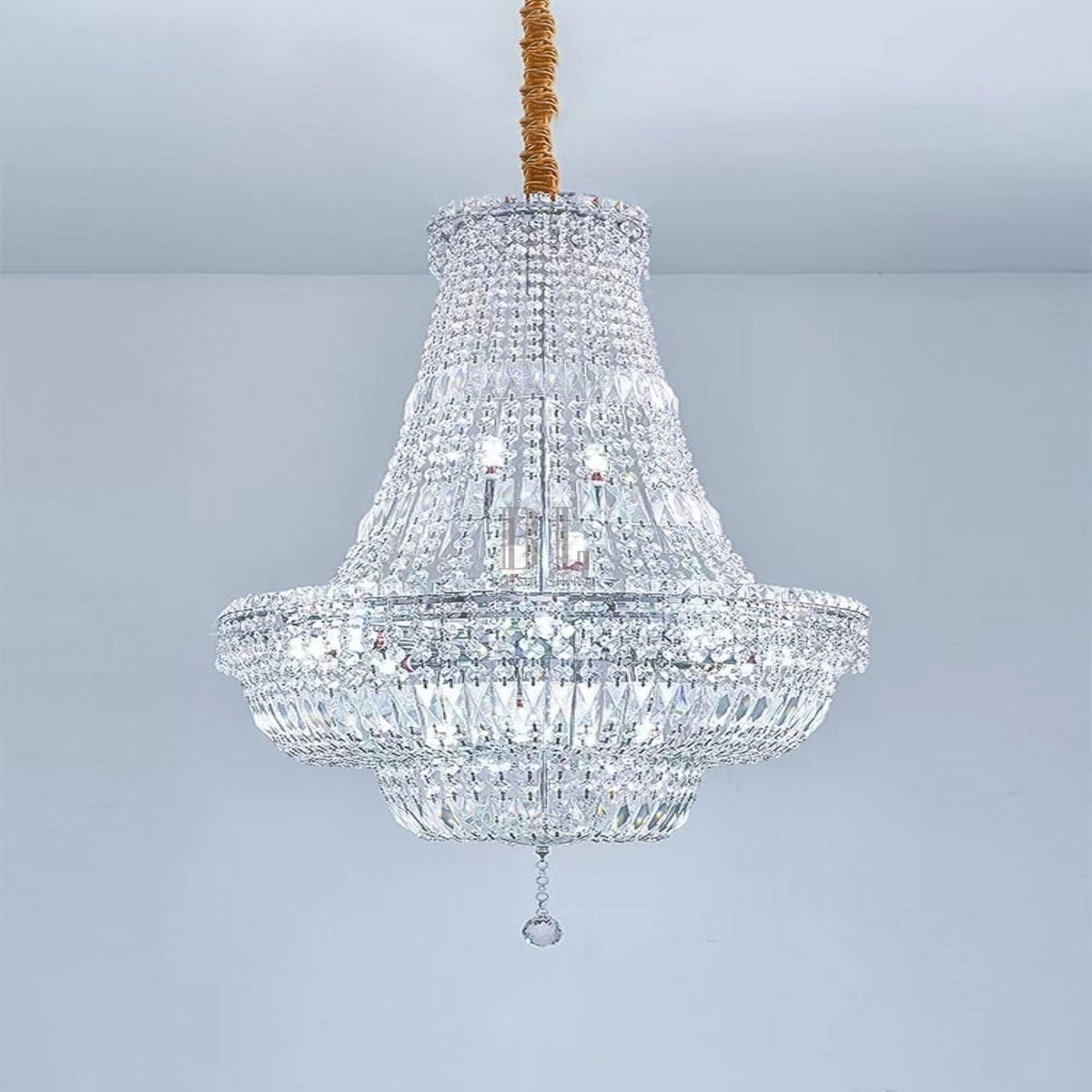 Extra Large Multi-layer Modern Light Luxury Crystal Chandelier for Living / Dining Room / Villa - Zelno Lighting