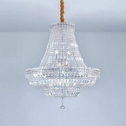 Extra Large Multi-layer Modern Light Luxury Crystal Chandelier for Living / Dining Room / Villa - Zelno Lighting