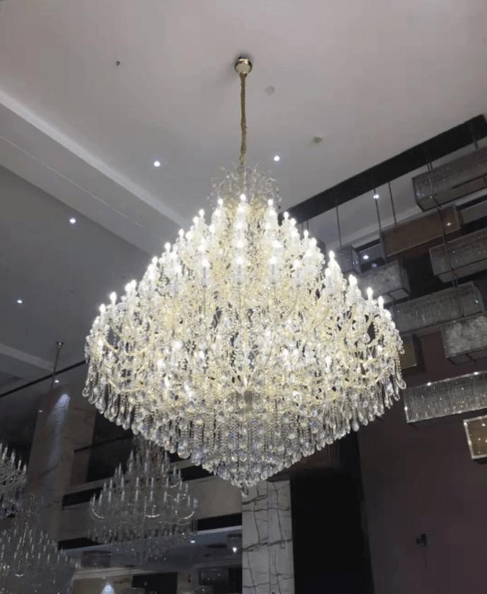 Extra Large Multi-tiered Candle Light Crystal Chandelier for Hotel/Restaurant - Zelno Lighting