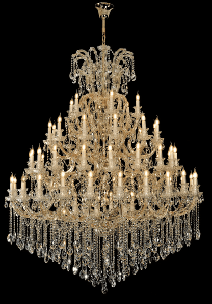Extra Large Multi-tiered Candle Light Crystal Chandelier for Hotel/Restaurant - Zelno Lighting